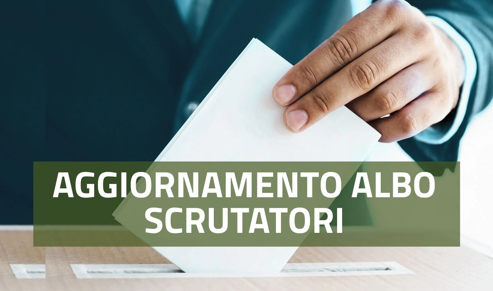 AGGIORNAMENTO ALBO SCRUTATORI DI SEGGIO ELETTORALE.
Scadenza domanda 30 novembre 2026.