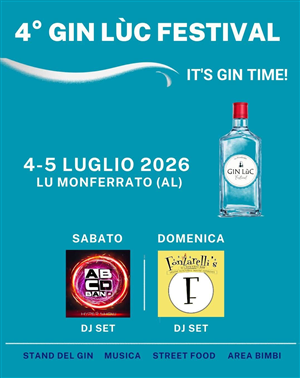 4° GIN LUC FESTIVAL - 4 e 5 luglio 2026