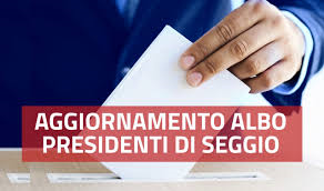 AGGIORNAMENTO ALBO PRESIDENTI DI SEGGIO ELETTORALE.
Scadenza domanda 31 ottobre 2026.